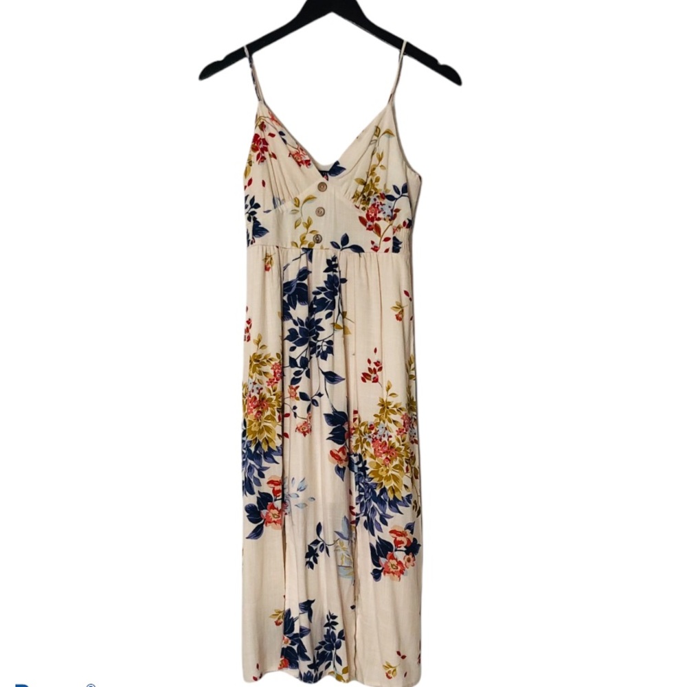NWT- One Clothing Floral Print MIDI Dress - Picture 1 of 8